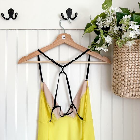 Victoria's Secret V-Neck Sleepwear Slip Dress Yellow M - Picture 4 of 8